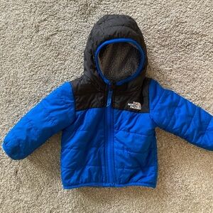 The North Face puffer jacket, size 6-12 months